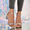Fashion Summer 2025 Fashion Slim Heels, High Heels, Breathable and Comfortable Clasp Sandals, Everyday Women's High Heels