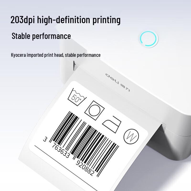 Deli Thermal Label & Waybill Printer CN plug (adapter included)
