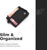 RFID Coin Purse and Anti-theft Card Holder Mini Travel Wallet with Keychain