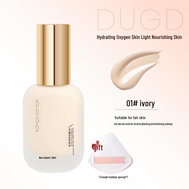 

DUGD Легкий и Полупрозрачный Тональный Крем: Увлажняющий, Стойкий, Устойчивый к отпечатыванию; Идеально для комбинированной и жирной кожи. 30ml слоновая кость