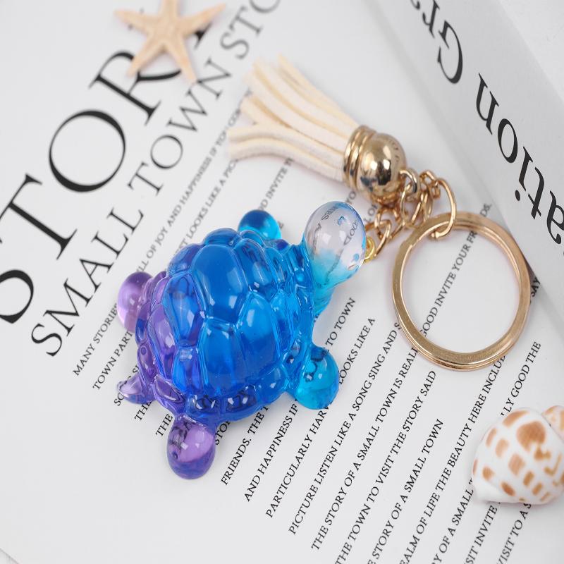 Sea Turtle Keychain Diy Ocean Theme Silicone Mold Handcraft Epoxy Resin Mold