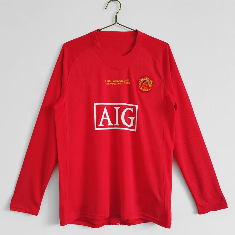 Long Sleeve Retro Football Jersey Men Classic Club National Team Style Sports Training Wear