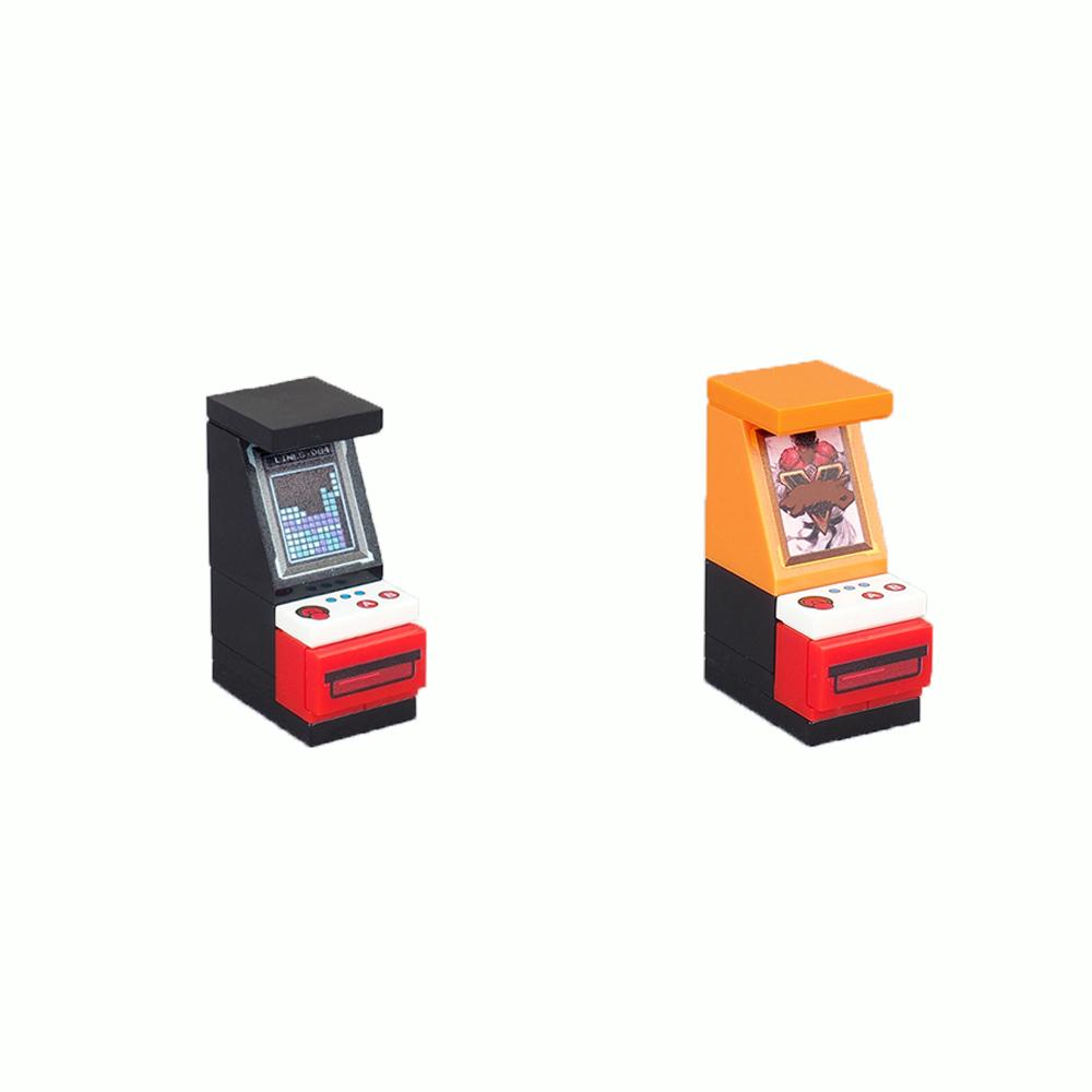 MOC Bricks Accessories City Supermarket Shop Store Building Blocks Street View Drink Food Vegetable Food Dessert Blocks Printed