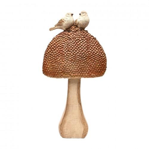 Country Living 2 Birds On a Mushroom Ornament