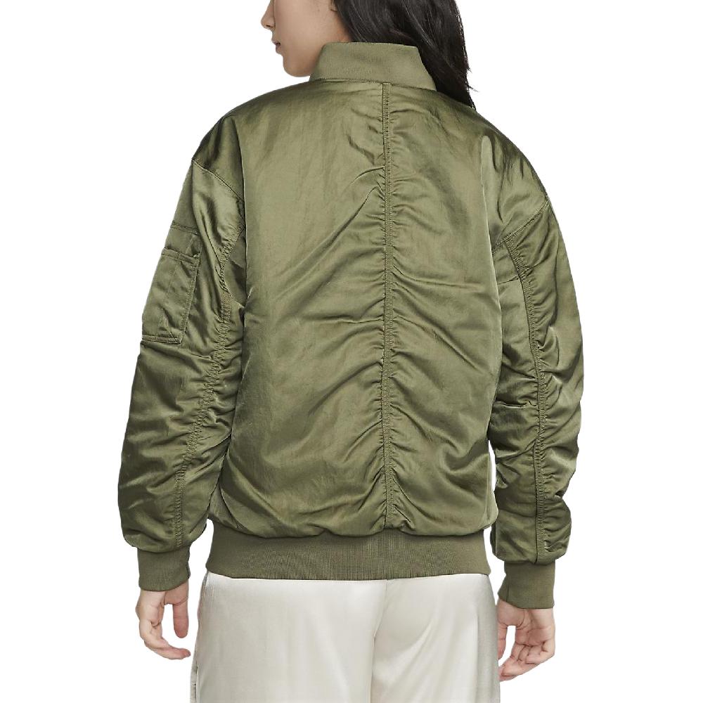 Nike Women's Varsity Bomber Reversible Sporty Jacket Green DV7877-222