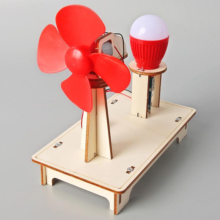 Science Experiment Wind Turbine Student Science And Technology Small Production Children Creative Invention Handmade Diy Material Package