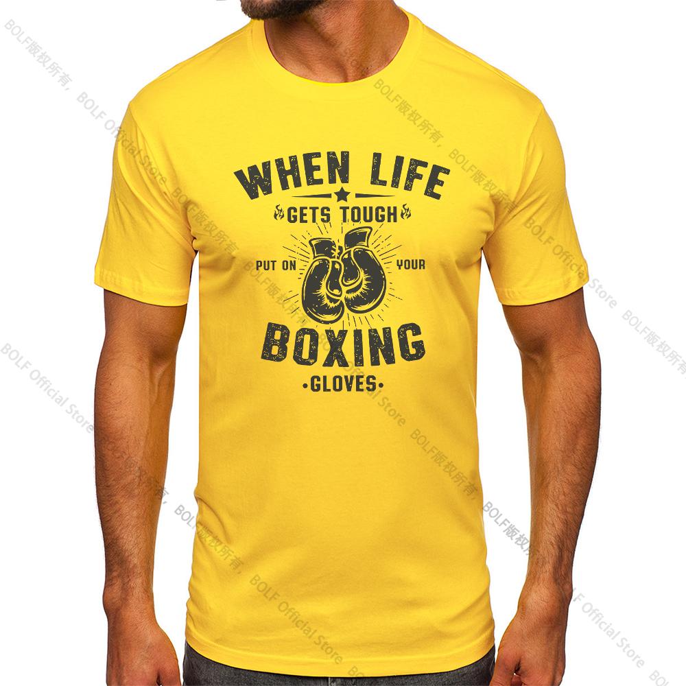 Herren Box-Fitnessstudio Bedrucktes Vintage T-Shirt Sport 100% Baumwolle Klassische T-Shirts für Männer Frauen Sportbekleidung Oberteile