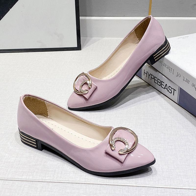 

Fashion Ladies Pumps Pointed Toe Pink Women s Shoes Office Low Heel Elegant Casual on Sale Non Slip Genuine Mark Popular Fashion Offer 40