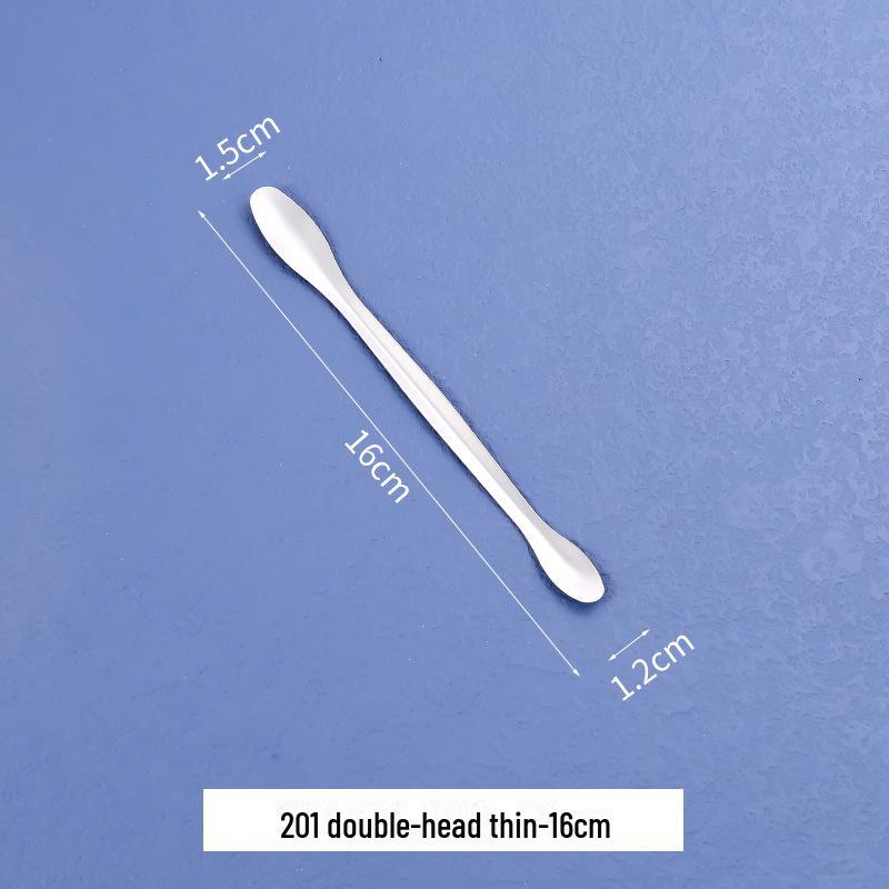 Nerezová lžička na léky pro kosmetické balení - Jednohlavá nebo dvouhlavá varianta