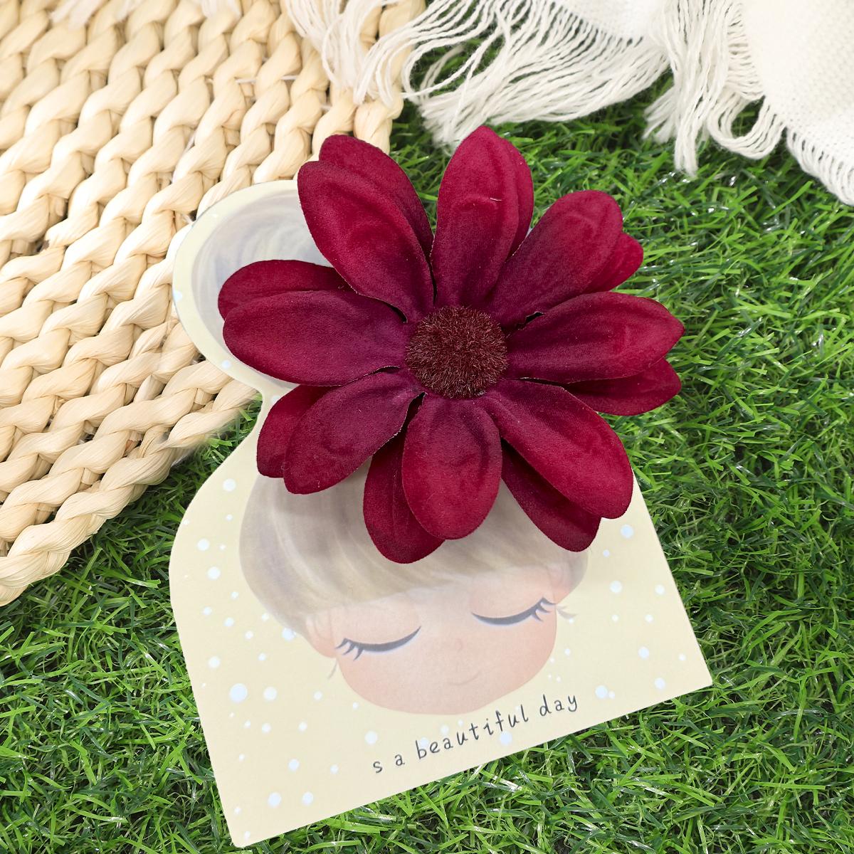 

AWAYTR Искусственная темная хризантема заколка-уточка цветочные заколки для волос Валентин головной убор аксессуары для волос для девочки фестивальный подарок