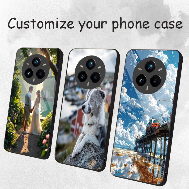 Benutzerdefinierte Hartglas Hülle Für Realme 14 13 12 11 10 Pro Plus 5G 9 9i 8 8i C67 C65 C61 C55 C53 GT 6 6T Personalisieren DIY Cover