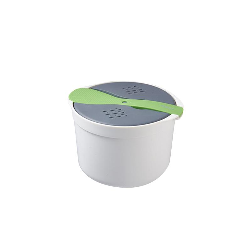

YOMDID Microwave Oven Rice Cooker Portable Food Container Multifunction Steamer Rice Cooker Bento Lunch Box Steaming Utensils зелений