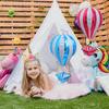 4 Pcs Hot Air Balloon Foil Decoration Aluminum Film Decorations Baby Toy Cake Topper Kids Birthday Party Helium