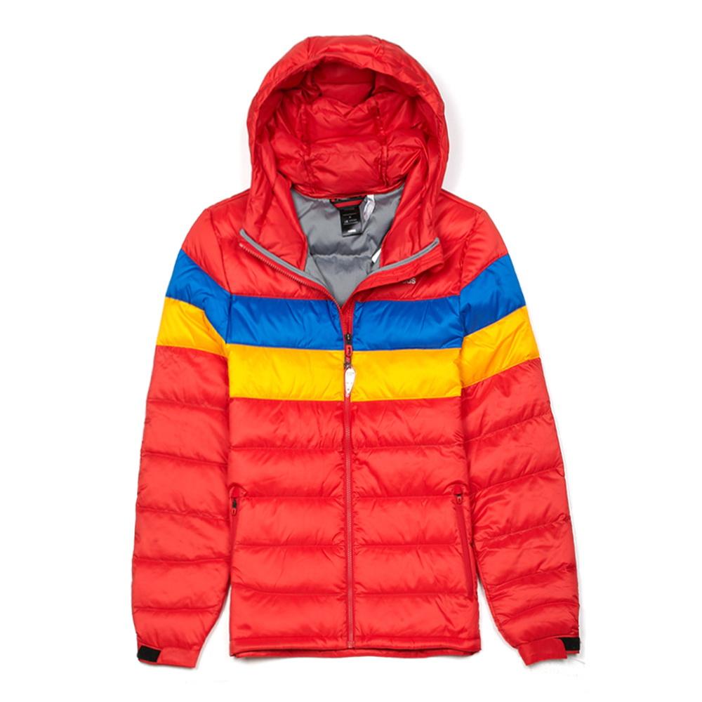 

Adidas Lifestyle Casual Series Hooded Comfortable Fashion White Goose Down Jacket Men Jacket Red M68831 L