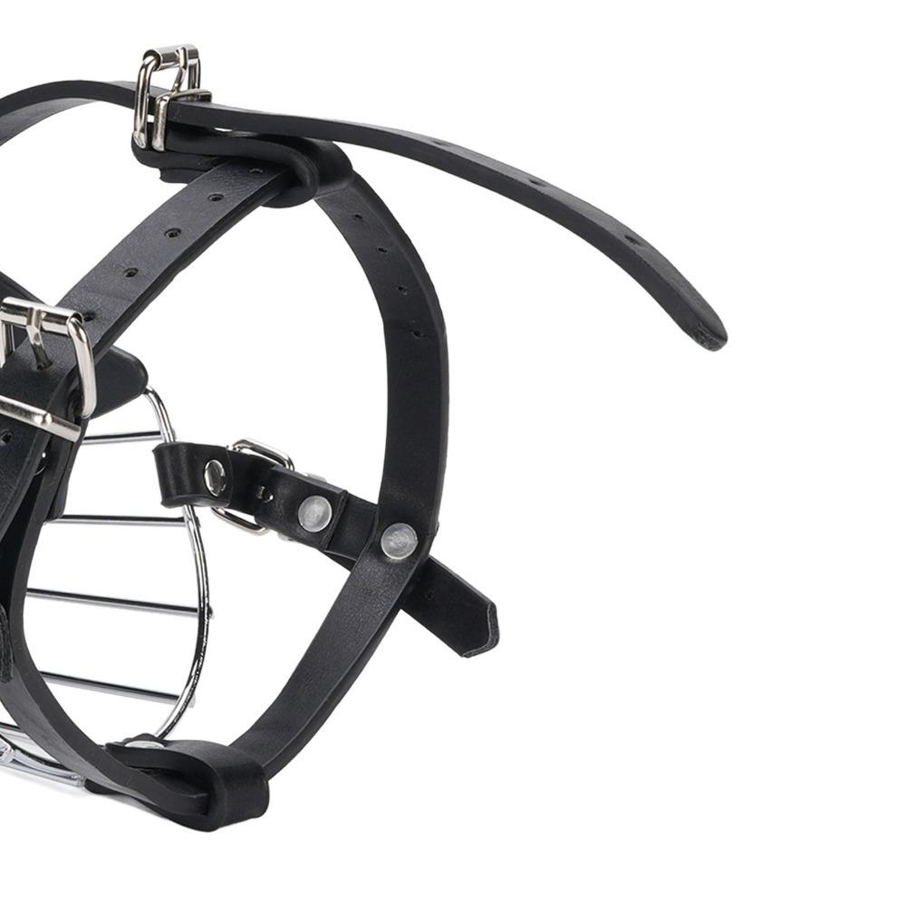 Adjustable Strap Metal Basket Muzzle Iron Frame Bite Proof Muzzle Anti Eat Muzzle Walking Outside