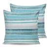Navy Blue White Stripes Waterproof Pillow Cover Home Office Decoration Pillow Case Chair Sofa Cushion Cover