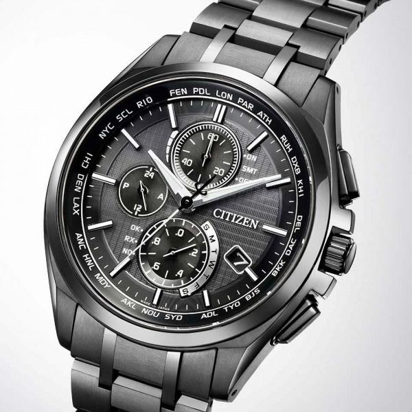CITIZEN Attesa Black Titanium AT8044-56E Black Dial Men's Watch