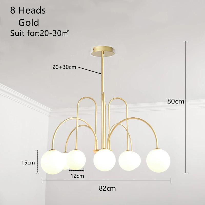 Nordic Living Room Chandelier Modern Simple Magic Bean Molecule Internet Celebrity Creative Personality Ins Clothing Store Lamp