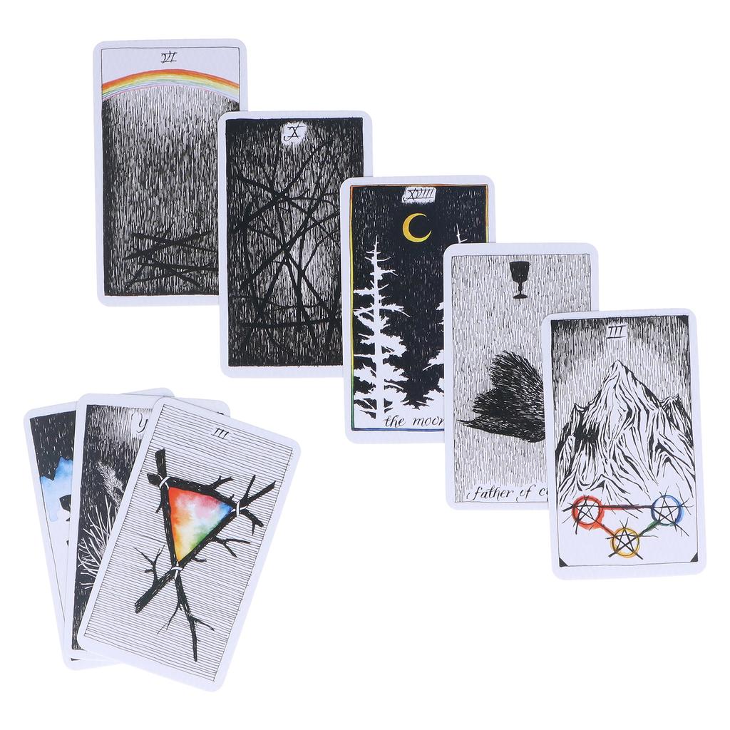 Wild Tarot Cards Unknown Tarot Deck Hologram Paper Divination Playing Cards Game