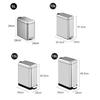 Household Stainless Steel Garbage Can Foot Operated Bathroom Waste Bin Kitchen Living Room Garbage Storage Bucket