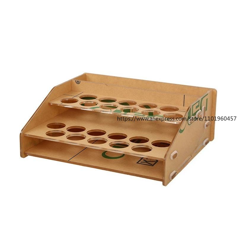 Desktop Essential Oil Storage Box Rack Acrylic Display Essential OIl Organization Multi Compartment Assembly Style