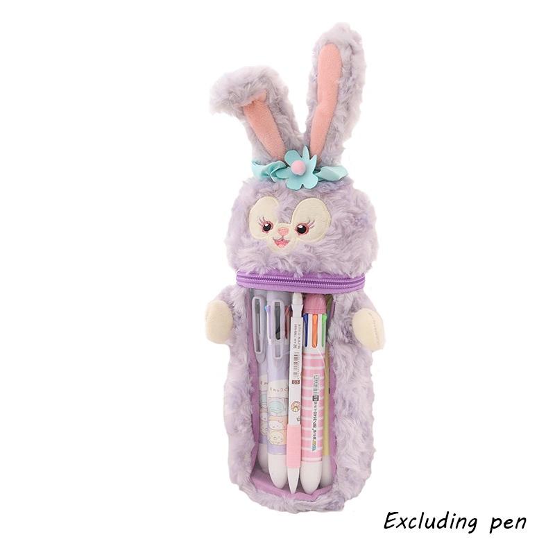 Cute Japanese Star Sailor Moon Plush Pen Holder Pencil Case For Girls' Stationery Storage, Transparent Gift Bag