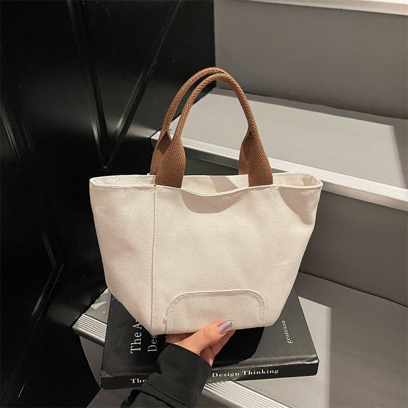 Simple Fashion Trend Versatile Daily Commute Outdoor Sports Travel Texture Lightweight Creative Large Capacity Canvas Bag