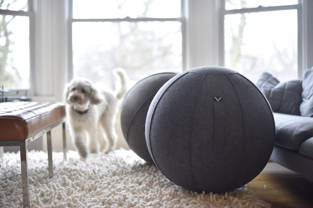 Yamazaki Jitsugyo Seating Ball Luno Chenille Beige 65 x 65 x 65 cm Vivora LUNO CHENILLE 802 (Yamazaki) Approx.