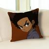 H-Huey-Freeman B-Boondocks Pillow Cases for Bedroom Living Room Sofa Home Decor Polyester Cushion Cover with Zipper
