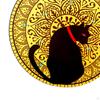 Decorative Metal Wall Decor Hanging Disc Christmas Sculpture for Bedroom Study Indoor Living