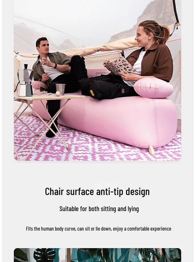 KingCamp Double Camping Inflatable Sofa Chair Mattress