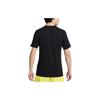 Nike Logo Print Round Neck Short Sleeve T-Shirt Men Tops Black FB9816-010