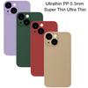K-Doo Air Skin Case For iPhone 16 15 14 13 12 12 11 Pro Max Mini Ultrathin PP 0.3mm Matte Super Thin Ultra Thin Protective Cover