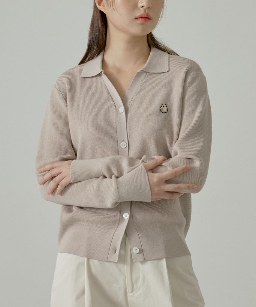 HYPERREET Unisex Hazzi Active Collared Cardigan [Light Beige]_Hg1Sw011