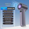 Portable High-Speed USB Rechargeable Handheld Turbine Fan - Strong Wind Mini Desktop Fan