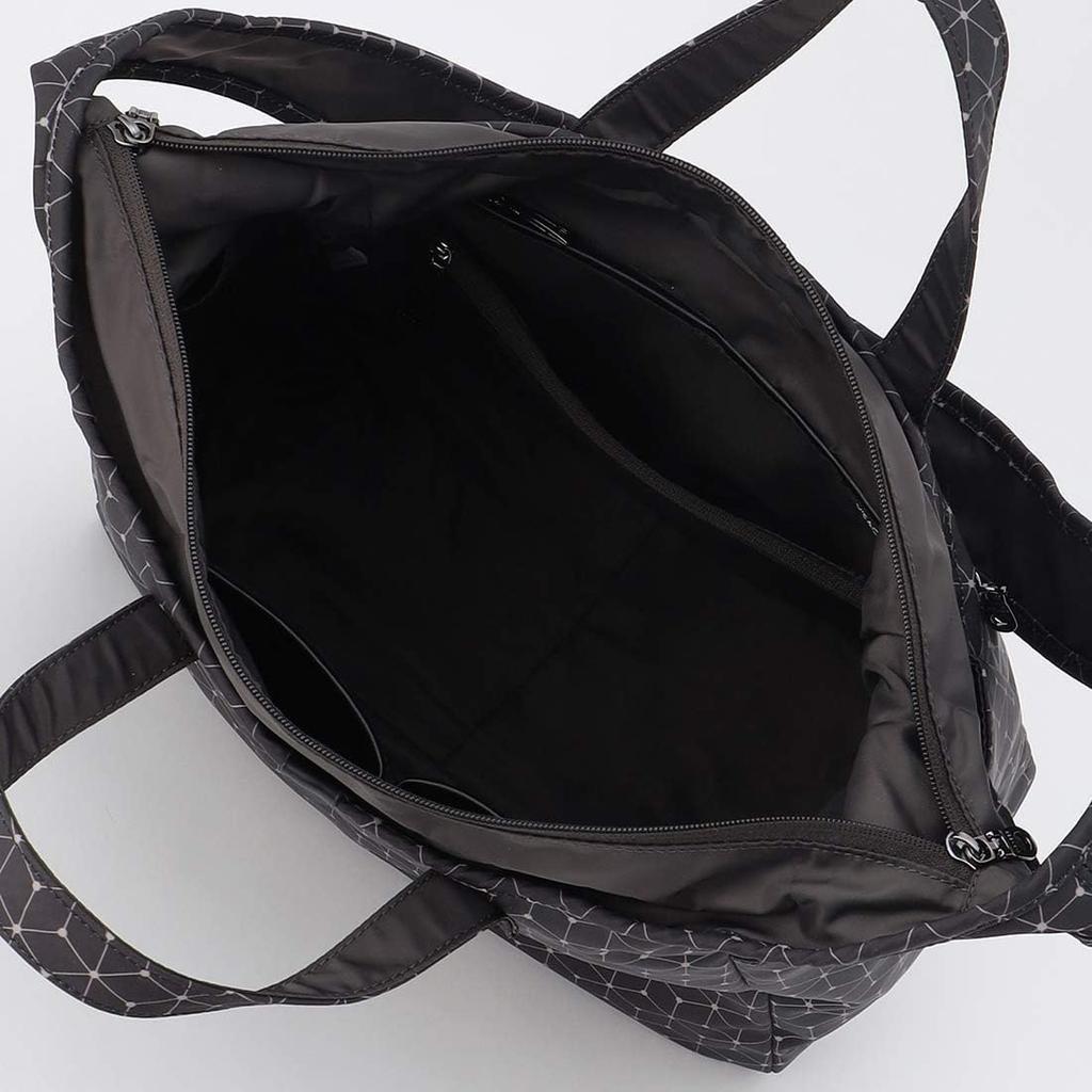 Shoulder cubic x dot tote and shoulder M black [Isaac] bag, pattern, 2-way bag, size, (10)