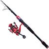 Telescopic Spinning Fishing Rod and Reel Combos Carbon Fiber 1.8m-2.4m with  Fishing Reel Set