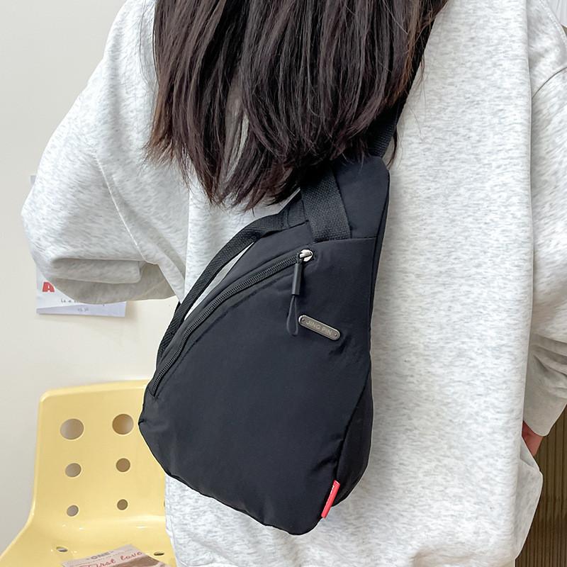 Trendy Minimalist Crossbody Chest Bag For Women And Men Stylish Oxford Fabric Design