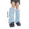 Soft Furry Plush Leg Covers For Women Stylish Bows Detail Fashion Leg Warmers Warmth Indoor Outdoor Versatility