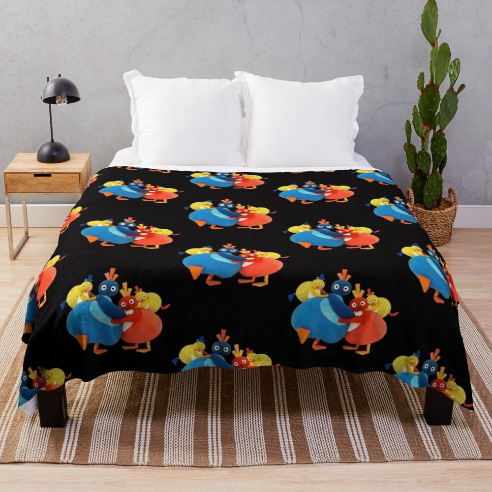 Twirlywoos Cute Characters Throw Blanket Versatile Cozy Throw Blanket for All Occasions 75X95CM