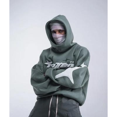 Sweat à capuche en mousse style américain pour homme et femme, vêtement décontracté et ample, style Y2K, nouvelle collection 2024