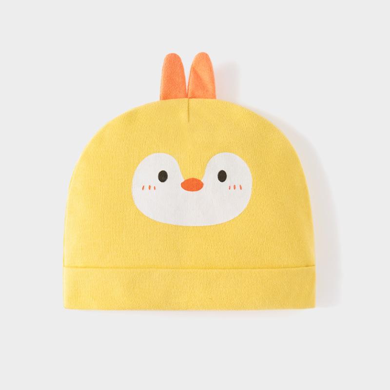 Baby Pure Cotton Hat, Newborn  Toddler Fontanelle Protection, All-Season Style One Size