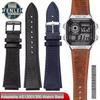 Cinturino Orologio Retrò in Vera Pelle Per Casio AE1200 AE1300 A158W/A168 W-216H Cinturino Orologio Vintage Bocca Convessa Bracciale da Uomo 18MM