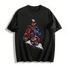 Vintage Rider Print Streetwear Casual Unisex Top Pure Cotton T-shirt