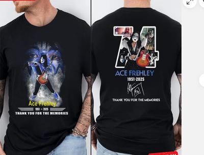 Kiss Ace Frehley Legendarny Dziękuję Wspomnienia 1951-2025 Koszulka