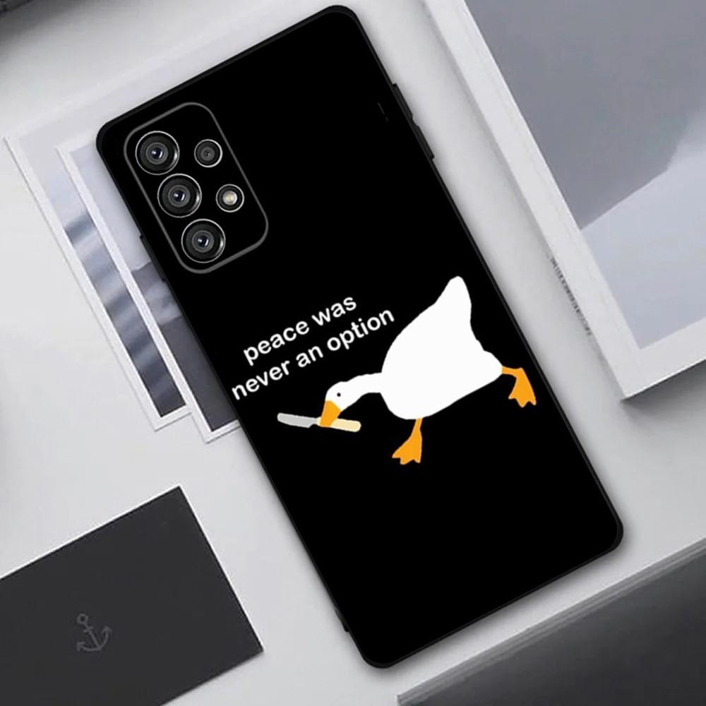 

D-DucK Goose Game Phone Case For Samsung Galaxy A20,A21s,A22,A31,A32,A52,A53,A72,73,A80,A91 Soft Black Cover Samsung a91