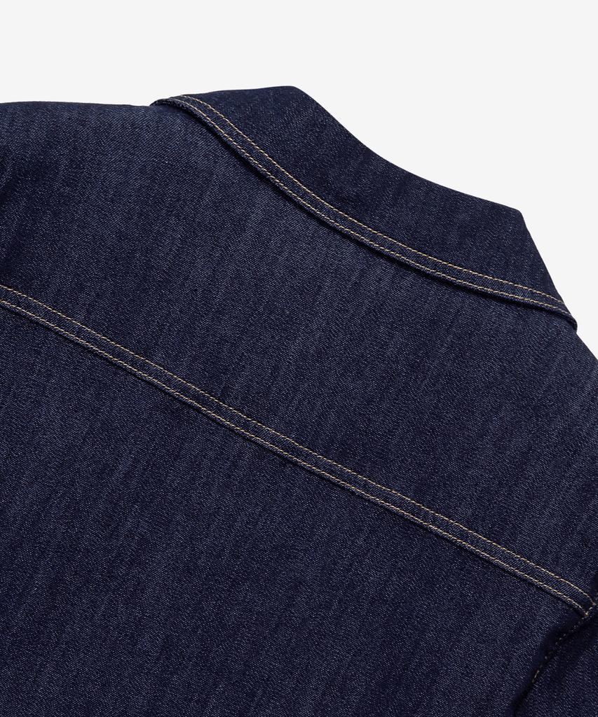 Mind Bridge Woman [W] Shirt-Style Collar Low Indigo Denim Dress