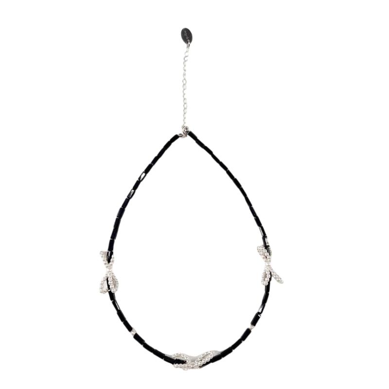 

Goth Punk Choker Necklace for Women Lightweight and Elegant Butterfly Pendant Necklace for Everyday Wear 1