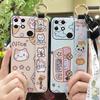 Cute Lanyard Phone Case For OPPO Realme Narzo 50A Shockproof Anti-dust Phone Holder Protective Dirt-resistant Back Cover