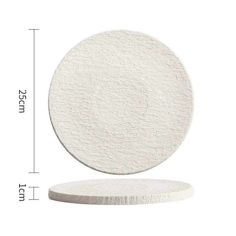 طبق سيراميك بنقشة حجر، طبق ستيك، طبق تقديم، أطباق كيك، طبق حلويات، طبق سوشي، أدوات مائدة مطعم للمطبخ الجزيئي